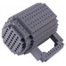 Caneca compativel c/ LEGO, Peça de design. Monte, desmonte e invente. Decorativo