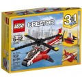 LEGO 31057 Kit de construção 3em1, barco, helicoptero e avião com 102 peças