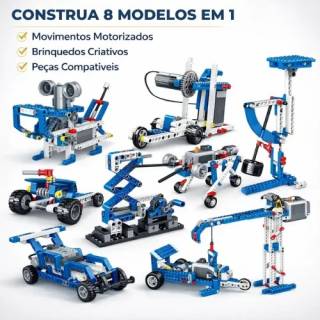 Mecanismos Motorizados 396pcs Kit Robotica compativel 9686