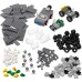 Kit LEGO Education Rodas, Monta 12 veículos simultâneos, 286 pçs p/ montar, 4+, Pré 1 e 2