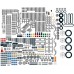 9695 LEGO Mindstorms Education Resource Set, Kit c/ 817 pçs diversas: Rodas, Conectores...