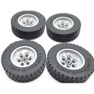 Lego Roda Aro pneu 62.4x20mm LEGO® Original 32019 (PACK 4 RODAS)