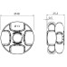 Roda OMni48mm p/ para kit de robotica Lego e outros