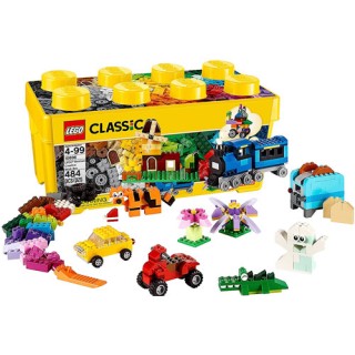 LEGO Classic 484 pçs, Kit Robótica Estrutural Infantil Montagem Kids individual ou grupo