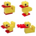 Pato Lego Compativel 6pcs Serious Play Dinamica Montagem rápida Patinhos