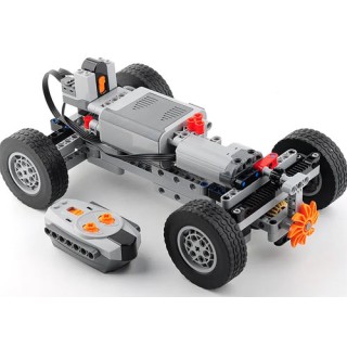 Veiculo Completo Chassi Controle Motor Rodas 62.4x20mm compatível Lego