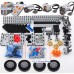 Veiculo Completo Chassi Controle Motor Rodas 62.4x20mm compatível Lego