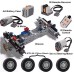 Veiculo Completo Chassi Controle Motor Rodas 62.4x20mm compatível Lego