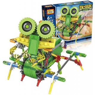 Ankylosaur Robot 129 pçs, Kit de Robótica Infantil Educativo Motorizado p/ Montar STEM 6+