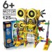 Robô Canguru 125 pçs, Kit de Robótica Infantil Educativo Motorizado p/ Montar STEM 6+