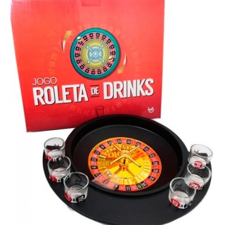 Roleta de Drinks, Brinquedo Jogo de Adulto, Presente Criativo, 6 copinhos personalizados