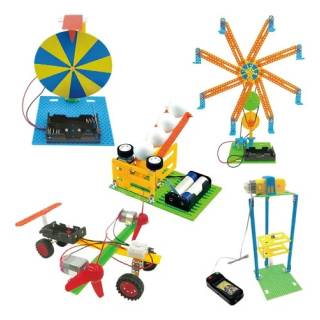 Maker Kit 5em1 Artesanal DIY STEM 8+ Robótica Simples Elevador Atirador
