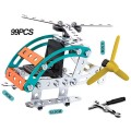 Mini helicoptero 99 pcs Metálicas, Parafusos Montar e Desmontar