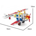 Avião Brinquedo Metálico Kit Robótica estrutural Iniciantes 190 pçs Montagem parafusos