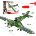 Avião Metálico Kit Robótica estrutural Iniciantes 331 pçs Montagem parafusos