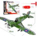 Avião Metálico Kit Robótica estrutural Iniciantes 331 pçs Montagem parafusos