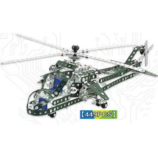 Helicoptero Educativo 449 pçs Robótica Estrutural Montagem parafuso porcas