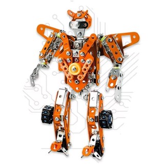 Metal Robô Trator Escavador parafusos 2 em 1 Robótica Estrutural 389 pçs