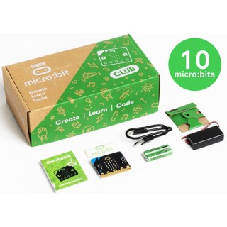 Microbit pack 10 Caixa com 10 kits Microbit, Placa Microbit Create Learn Code Original