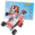 Carro Bimodelo, Kit Robótica 2 modelos, Brinquedo Metálico Montagem 69 peças