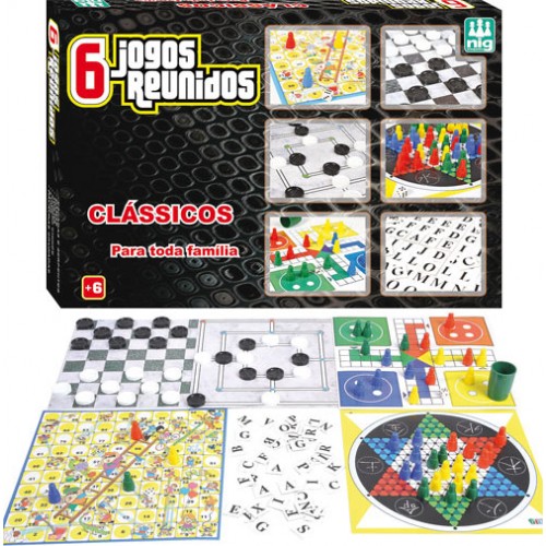 Grandes Jogos de Tabuleiro - Trilha, Dama, Ludo e Xadrez Chinês