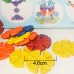 Encaixes Arredondados Kit Educativo Montagem diferente 48 peças coloridas, 3+