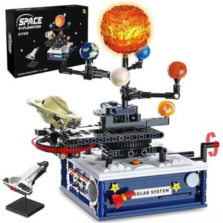 Sistema Solar DIY STEAM Montagem 775pcs 8+ Giratorio Manivela