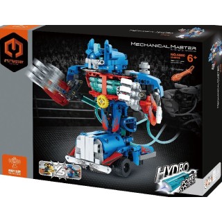 Robô Boxe Hidráulico 694 pcs Montagem energia agua STEM Robótica