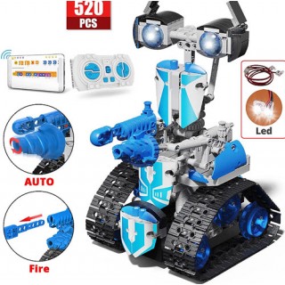 Robô controle remoto, Kit Robótica Montagem 520 pcs 8+ Kit STEM DIY Star Hunts