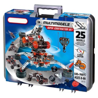 Super Kit Robótica Montagem Mecânica, 25 Modelos Motorizados, 640 + Peças