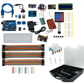 Kit Arduino Intermediário Uno R3 Kit Eletronica 147pcs