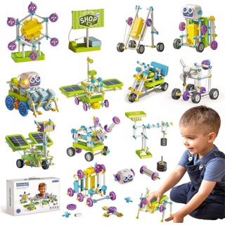 Kit Robótica 36x1 Educacional Fundamental Solar, Motor, Sensor, STEM 434pçs