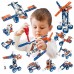 Kit Infantil pre escolar Robótica Estrutural 152pcs, Manivelas e Engrenagens 12x1