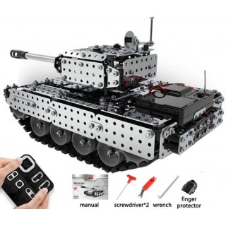 Tanque Aço Kit Robótica Montagem STEM Controle Remoto 952pcs