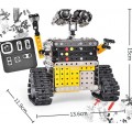 Wall-e Robô 711 pçs Controle Remoto, Kit Robótica Brinquedo Metálico parafusos STEM 8+