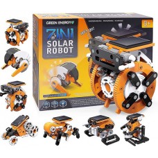 Robô 7x1 Solar Kit de Robótica Energia Solar Simples de Montagem STEM 8+