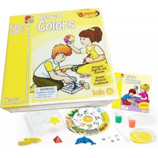 Ciência das Cores, Kit Little Science Labs, Luzes e Cores, Experiências com Cor e Luz