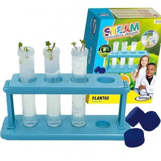 Plantinha Kit acessórios p/ Experiência Ciências Brinquedo Educativo 6+